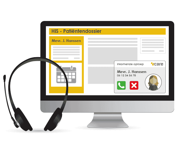 vcare integrator applicatie voor HIS systemen