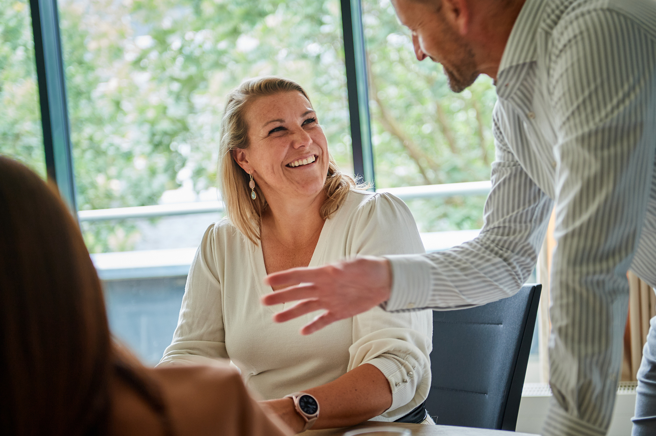 Teamleden Susan en Edwin van Vcare Connect